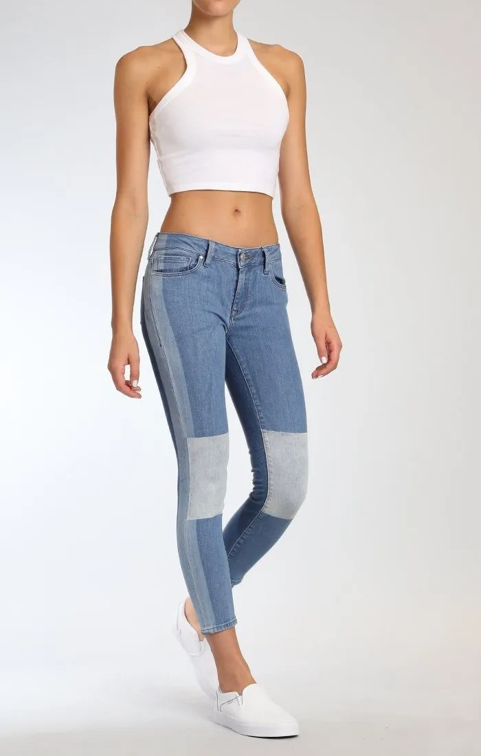 ADRIANA ANKLE SUPER SKINNY IN INDIGO BLOCKING ICON