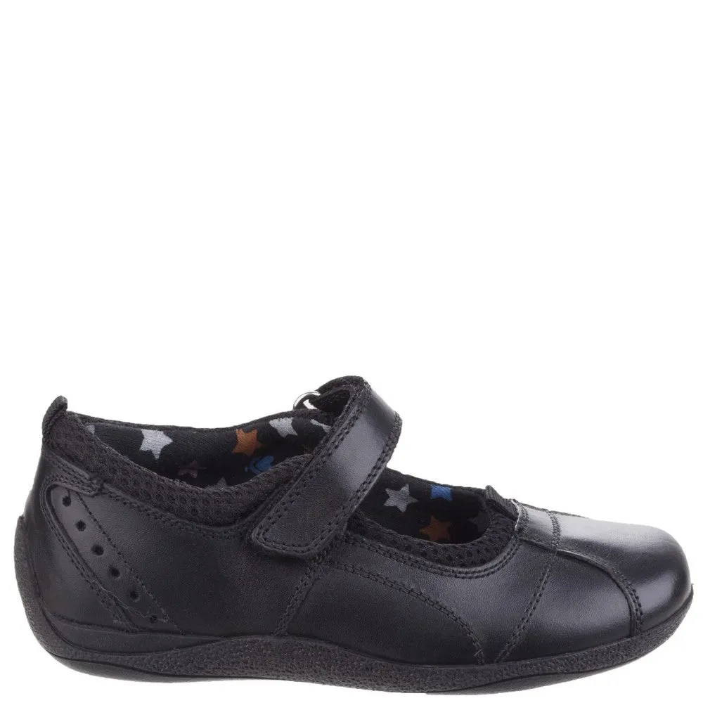 Black Cindy Junior School Shoes
