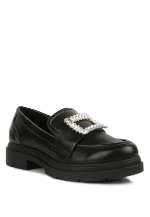 Bossi Buckle Loafers With Embellishment