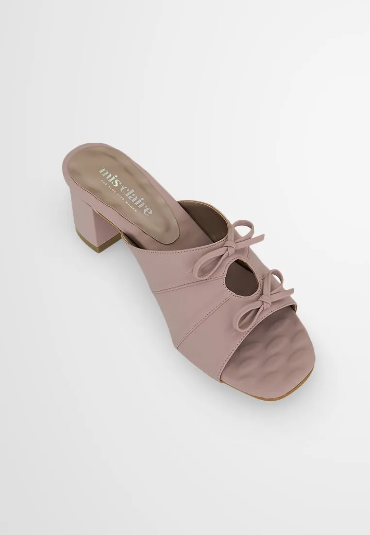 Cataleya Elegant Ribbon Chunky Heels
