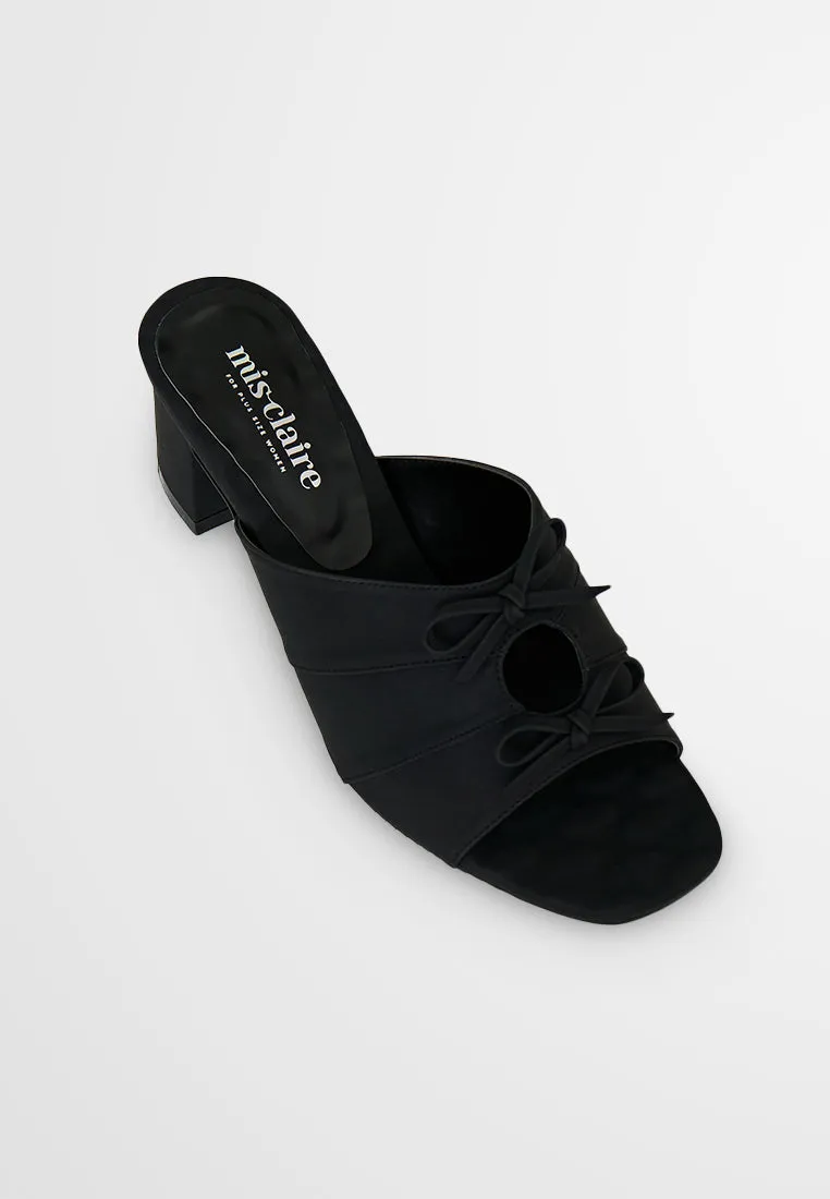Cataleya Elegant Ribbon Chunky Heels