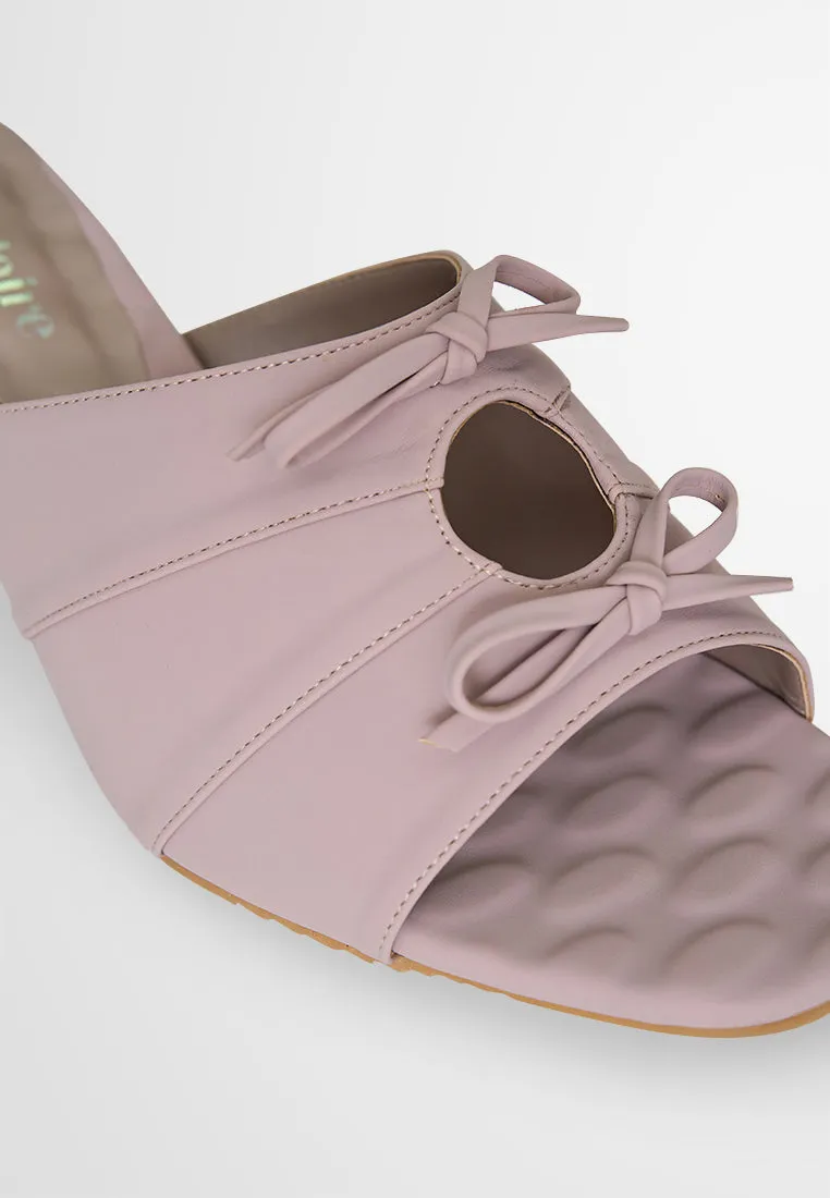 Cataleya Elegant Ribbon Chunky Heels