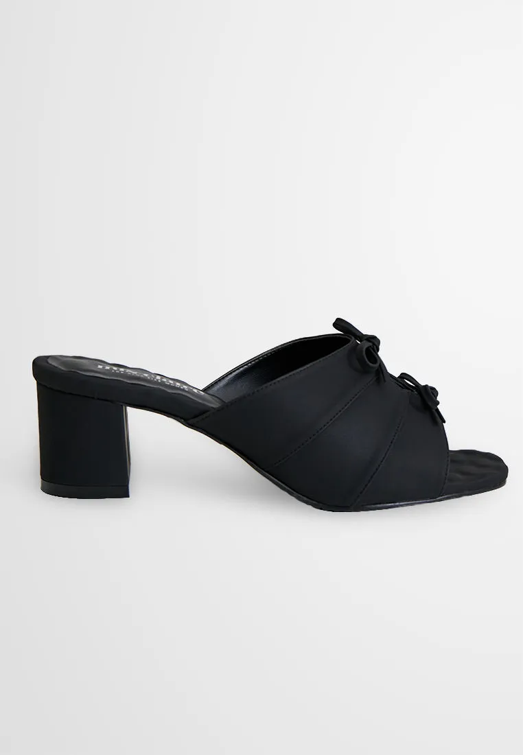 Cataleya Elegant Ribbon Chunky Heels