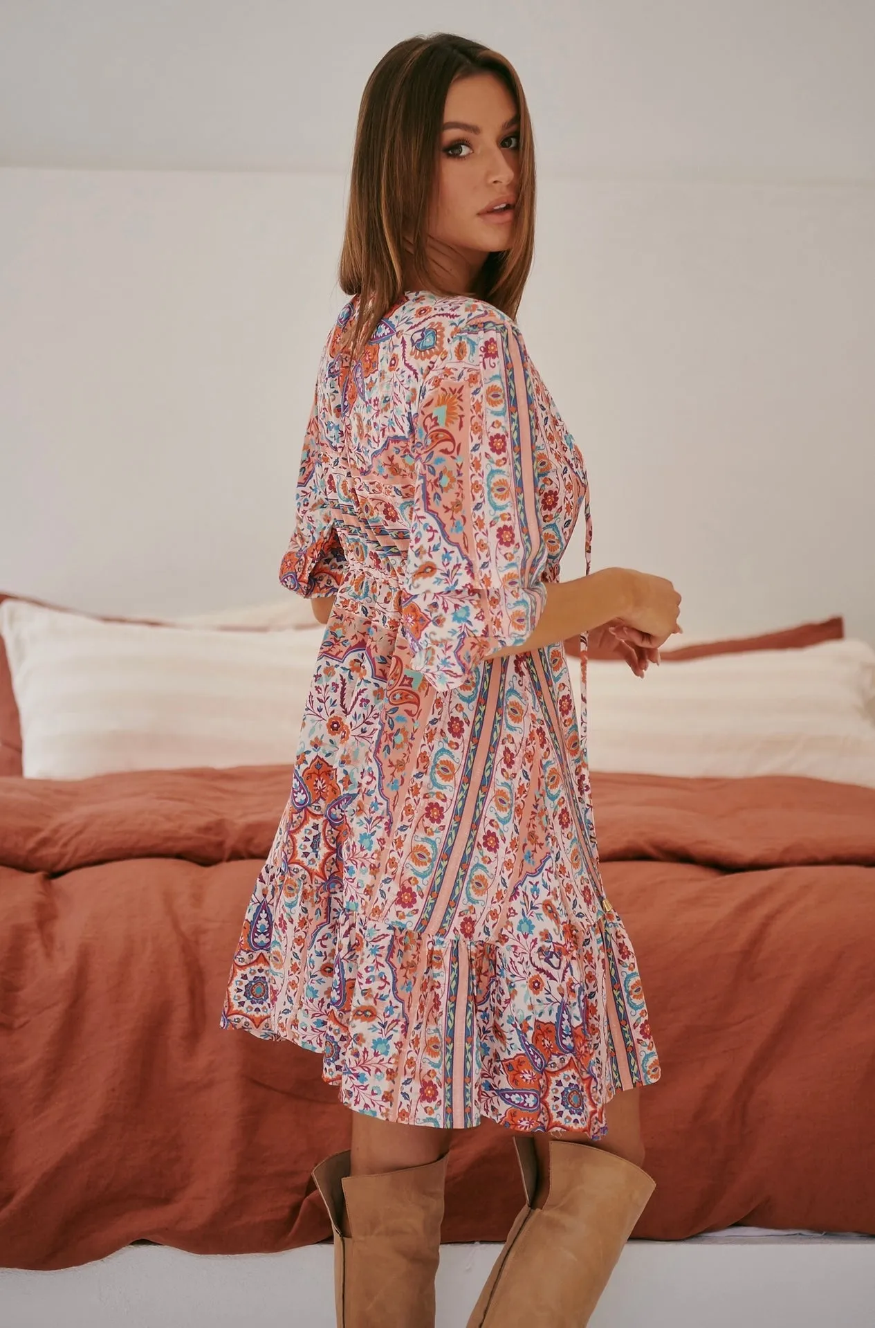 Clay Rose Faith Mini Dress - Jaase