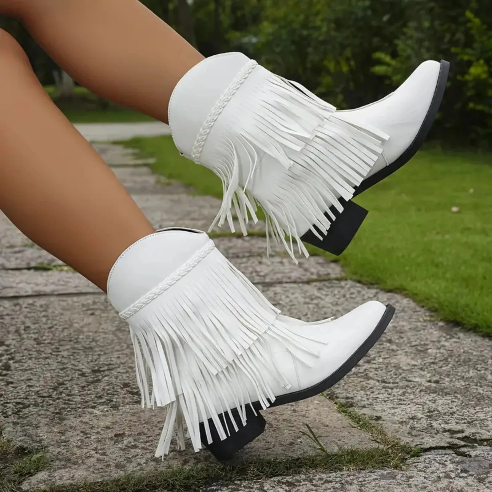 Cowgirl Mid-Calf Short Boots