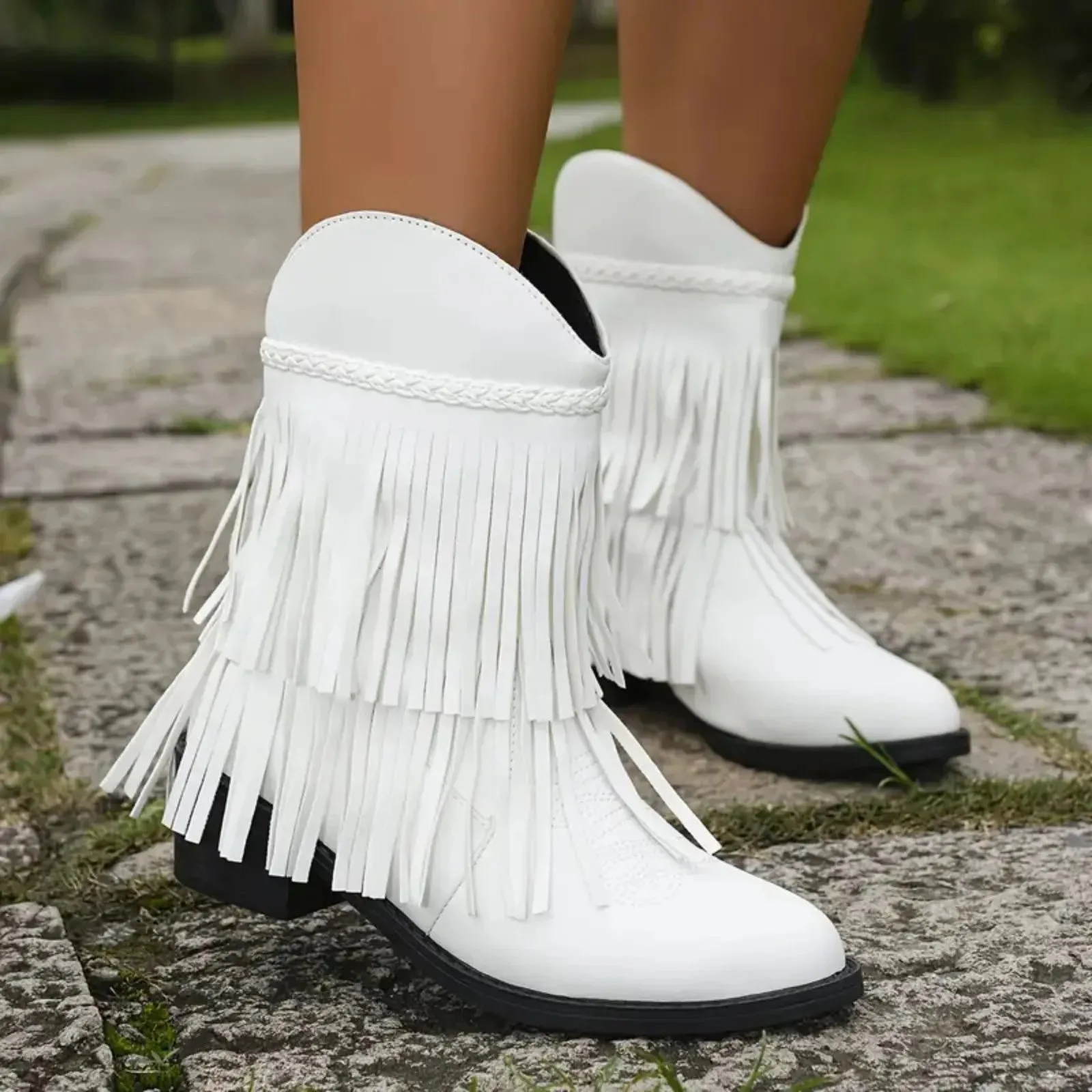 Cowgirl Mid-Calf Short Boots