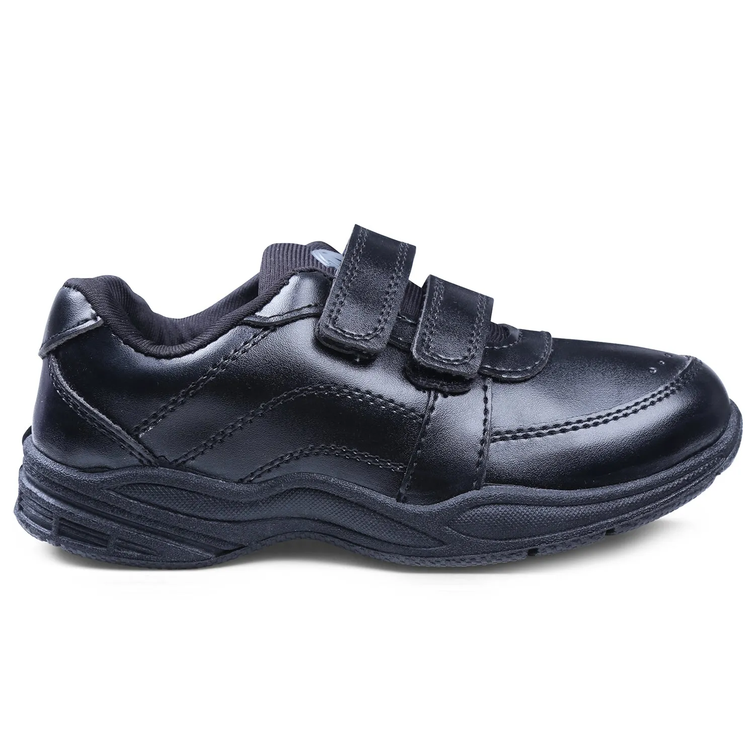 DOCTOR EXTRA SOFT D-3001 Unisex-Child/Kids/Adults Black & White Gola Shoes with Memory Foam Cushion & Anti-Bacterial Technology| Ideal for School, Formal, Casual, Uniform, Running| Comfort & Durable Boys/Girls