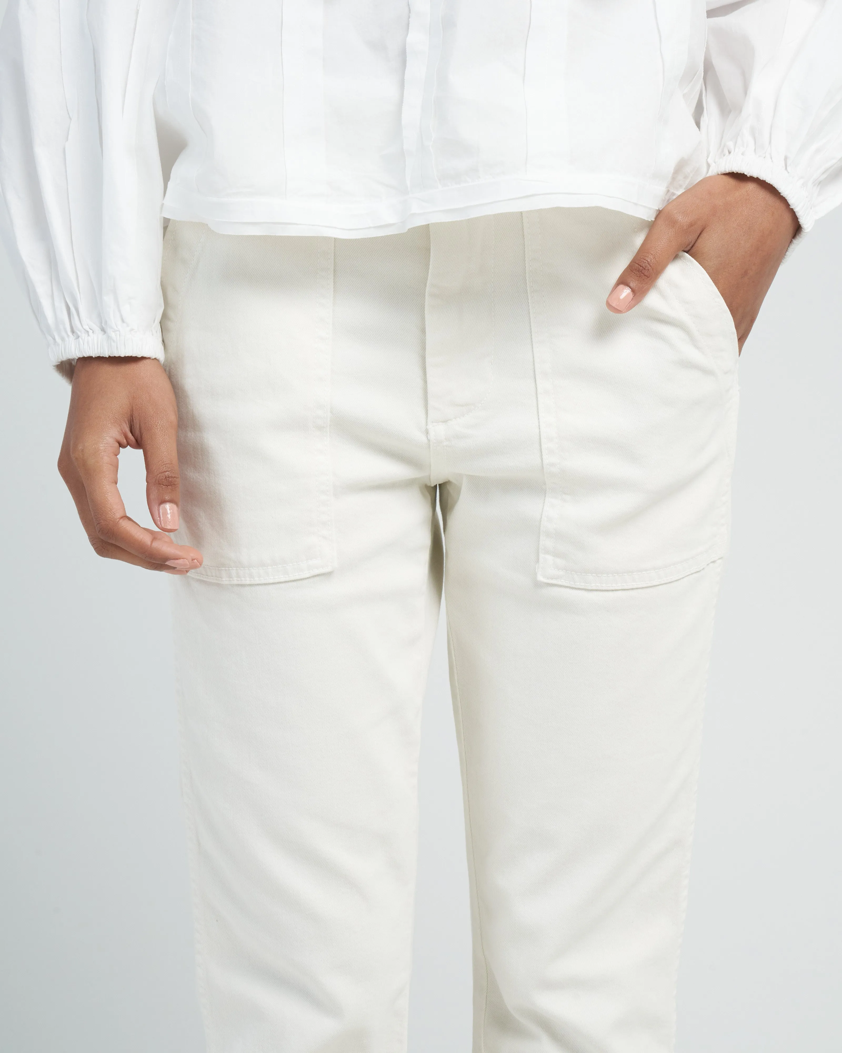 easy army trouser - white oak