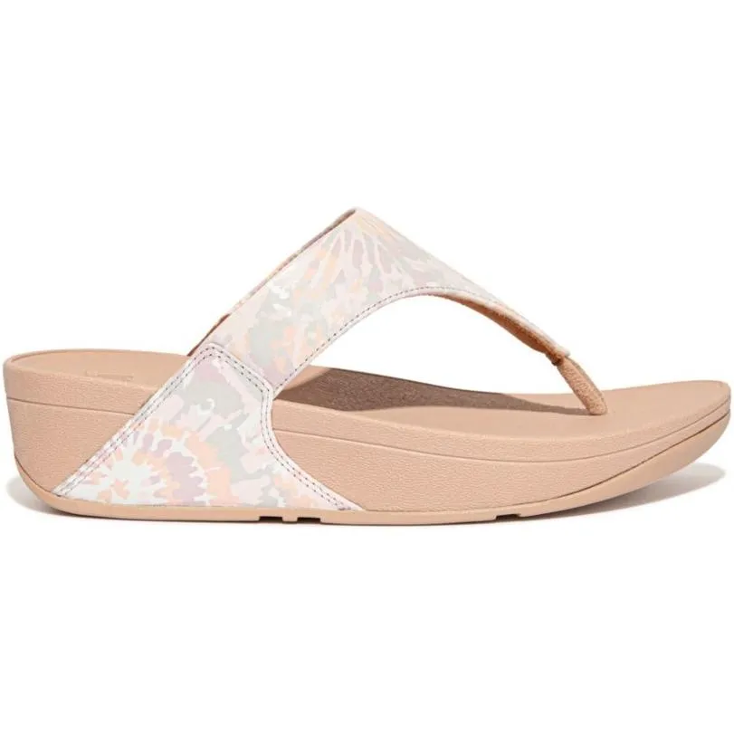 Fitflop Lulu Art-Dye Leather Toe-Post Sandals