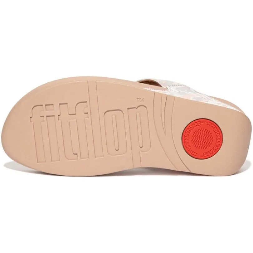 Fitflop Lulu Art-Dye Leather Toe-Post Sandals