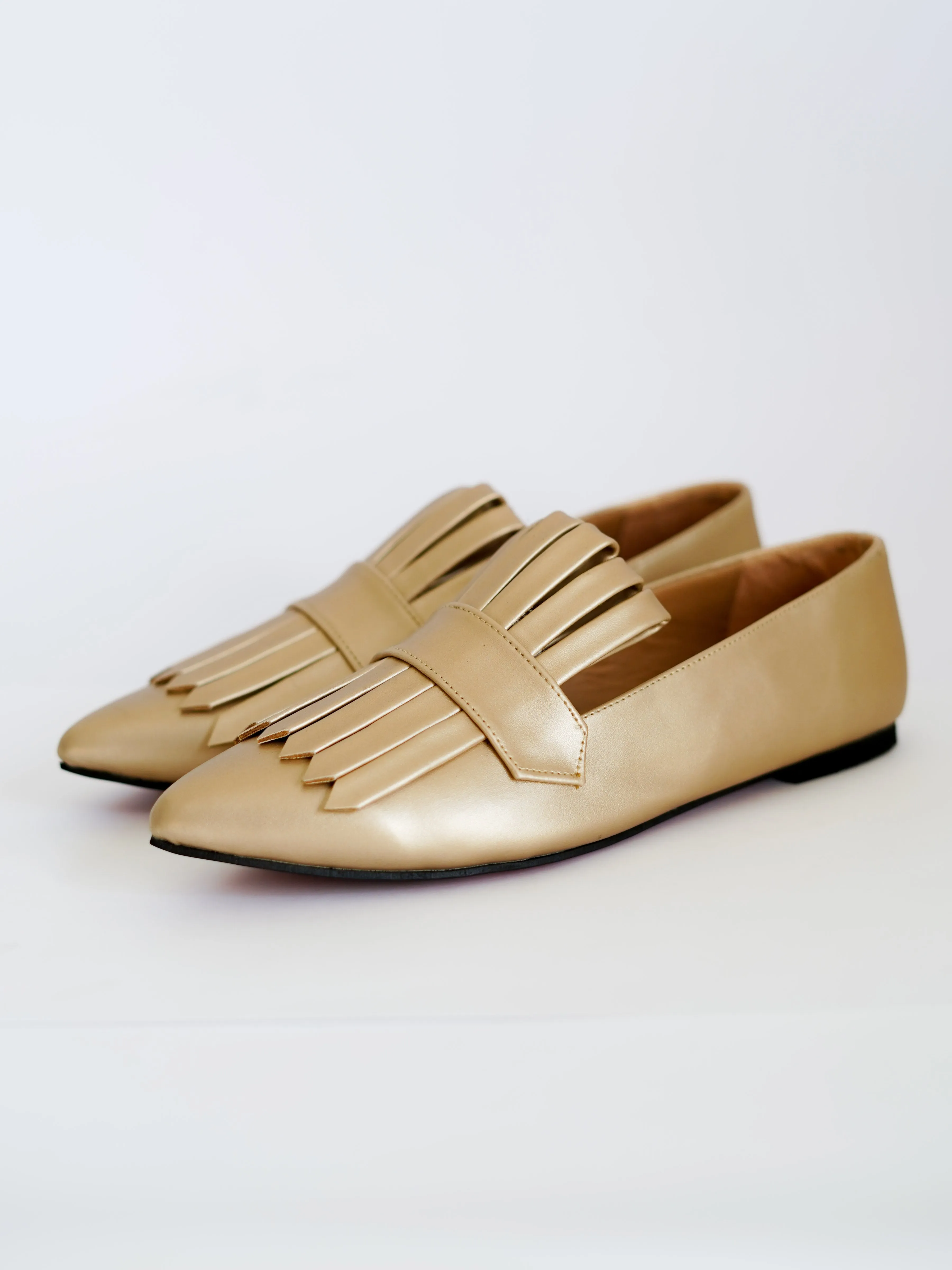 Golden Met Gala Loafers
