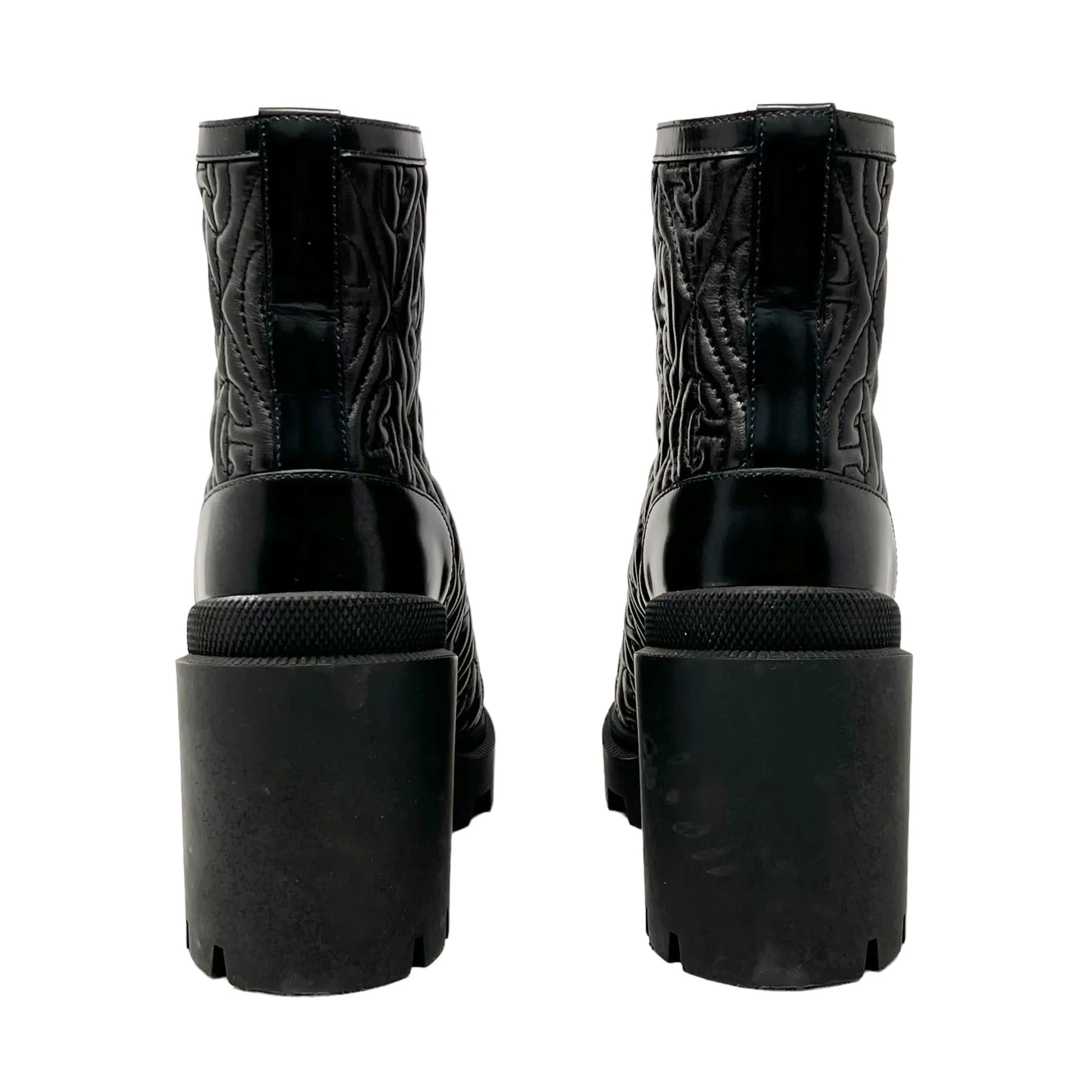 Gucci Black Rhombus Boots 38