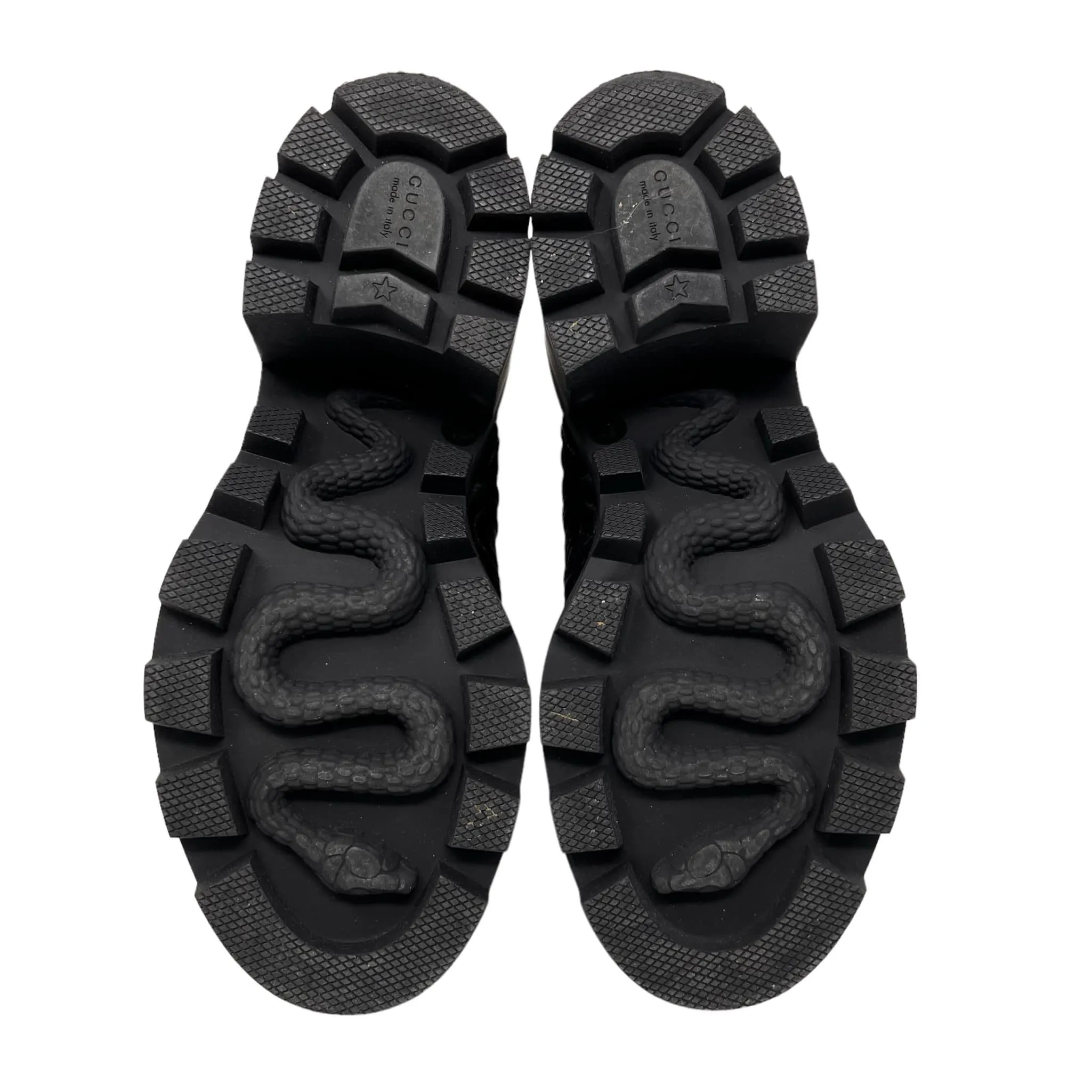 Gucci Black Rhombus Boots 38