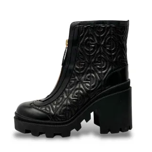 Gucci Black Rhombus Boots 38