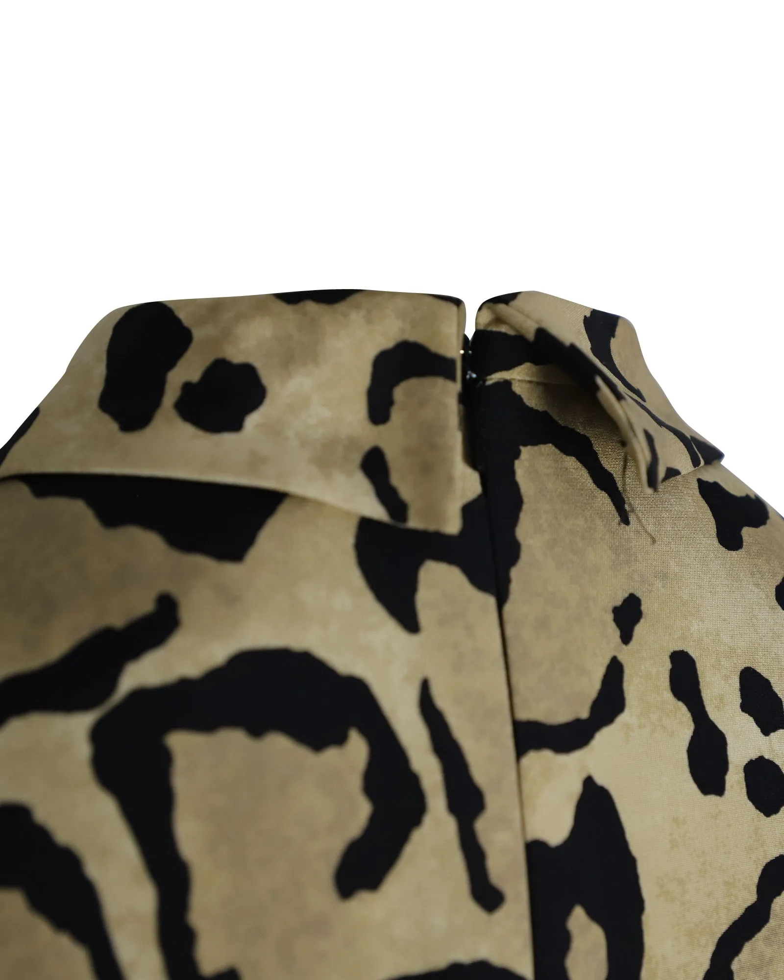 Gucci Shirt Dress in Brown Leopard Print Silk