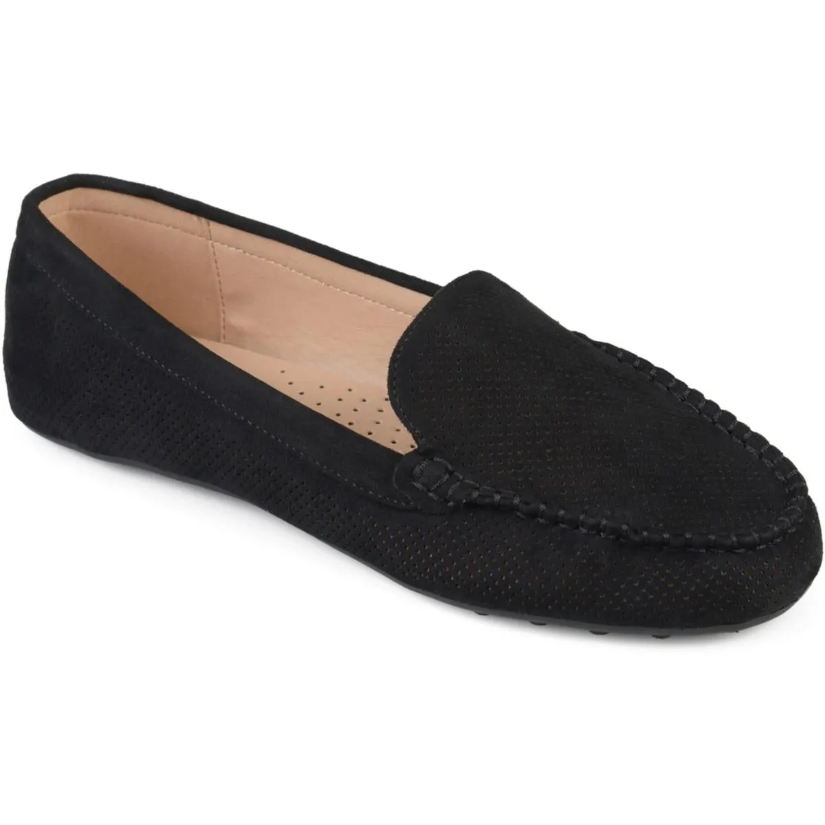 Journee Collection Womens Halsey Faux Suede Lifestyle Loafers
