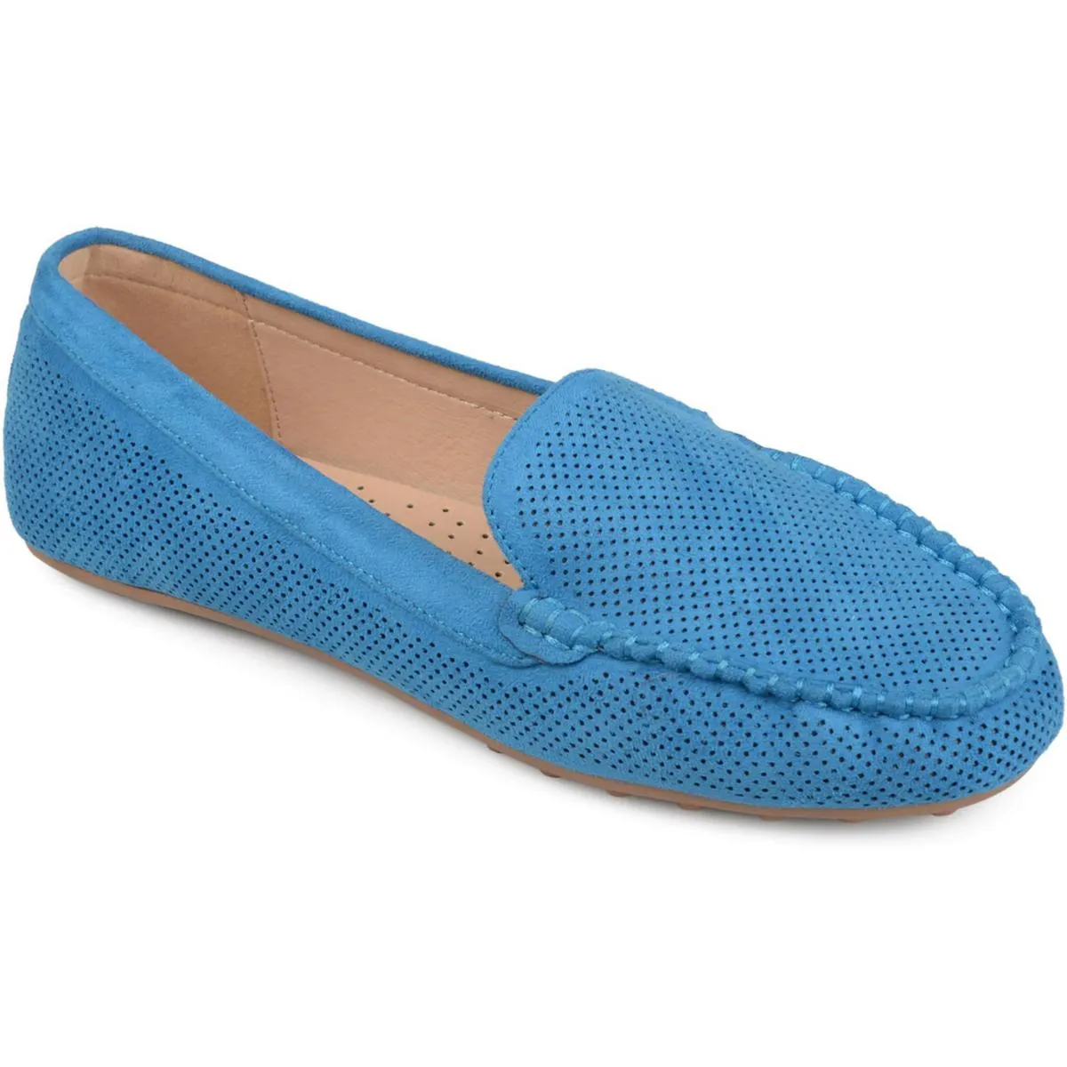 Journee Collection Womens Halsey Faux Suede Lifestyle Loafers