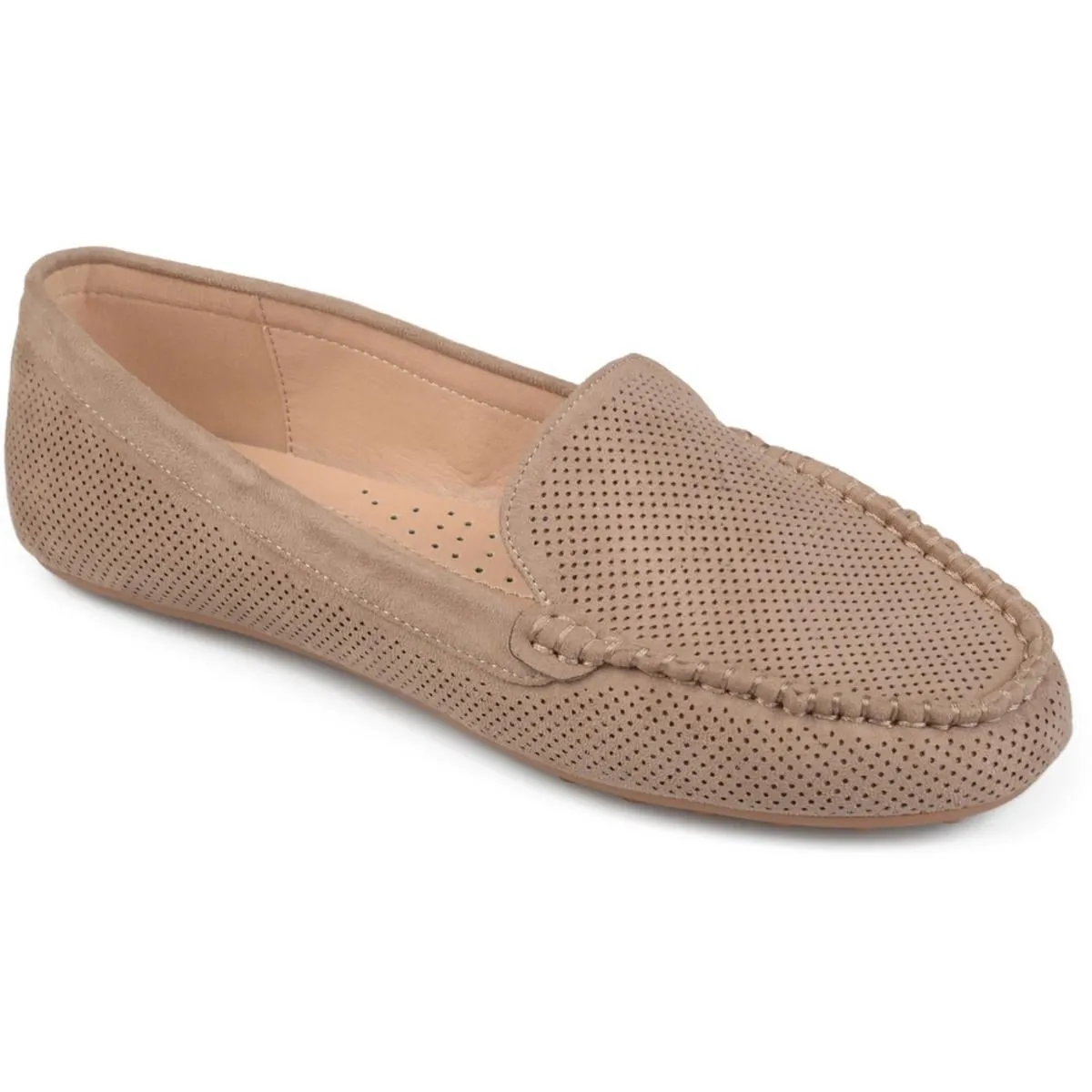 Journee Collection Womens Halsey Faux Suede Lifestyle Loafers
