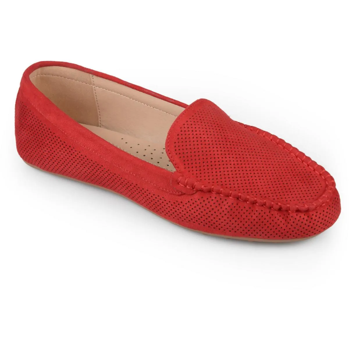 Journee Collection Womens Halsey Faux Suede Lifestyle Loafers