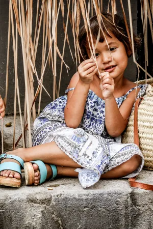 KIDS' RUFFLE DRESS SALVADOR SUMMER