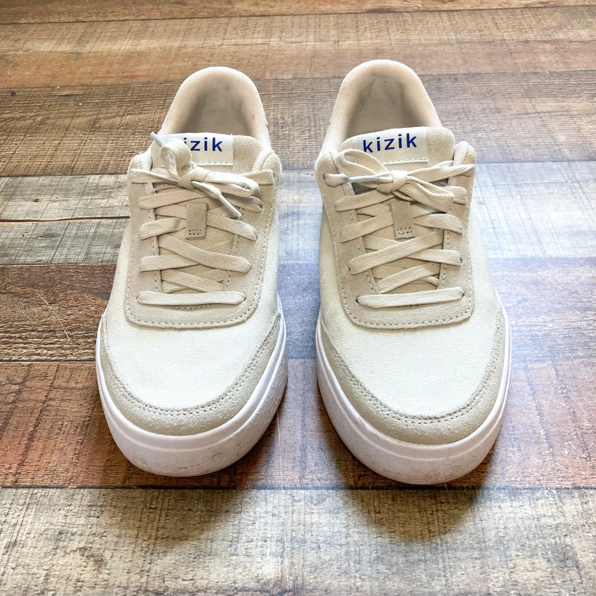 Kizik Cream Canvas Handsfree Slip On Sneakers- Size 7.5/Mens 6