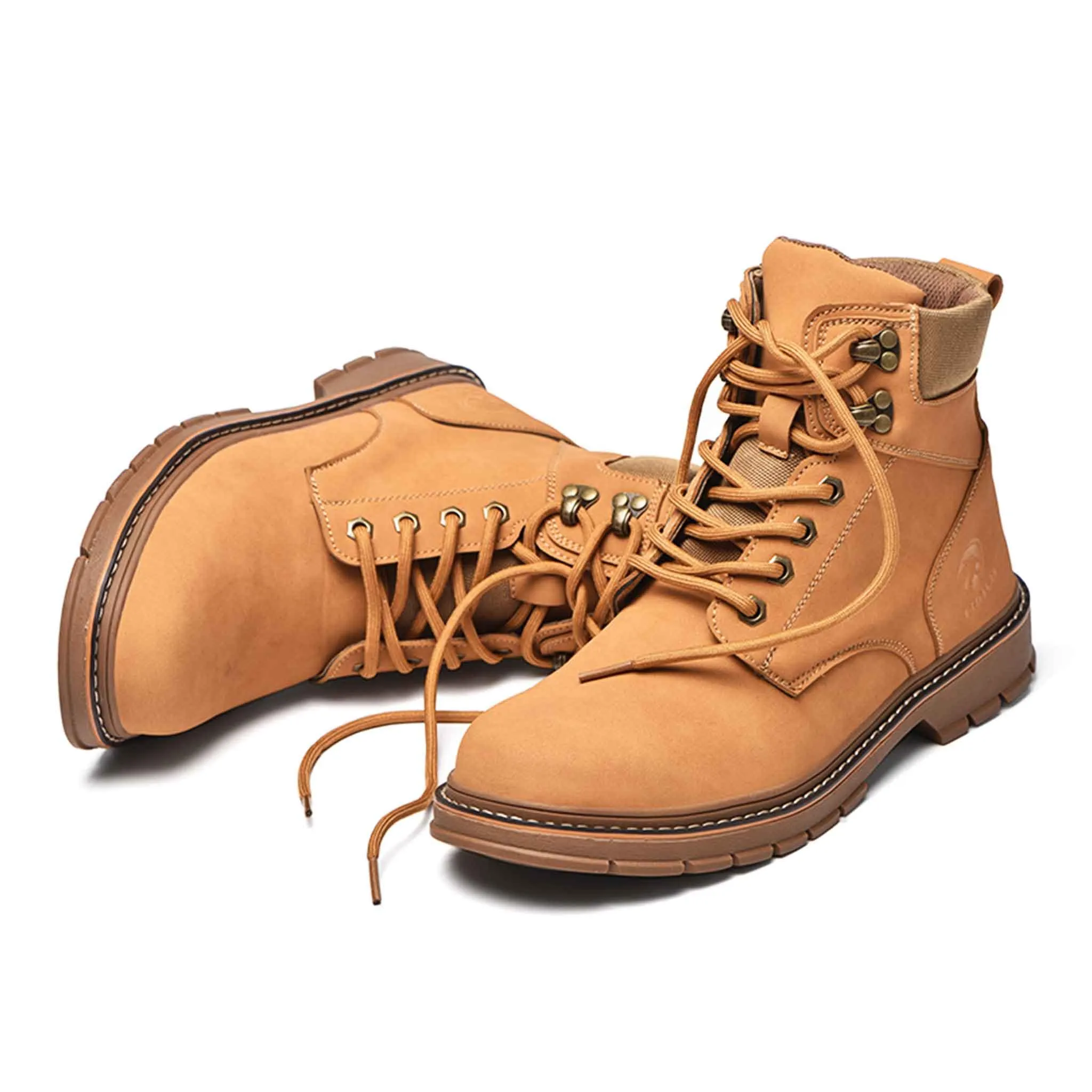 Men's 6 Inch Steel Toe Work Boots - Slip Resistant | B243
