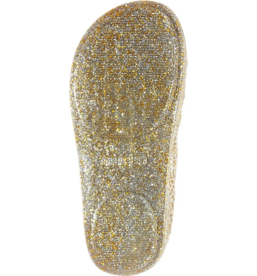 Mini Melissa Campana Zig Zag V Golden Glitter