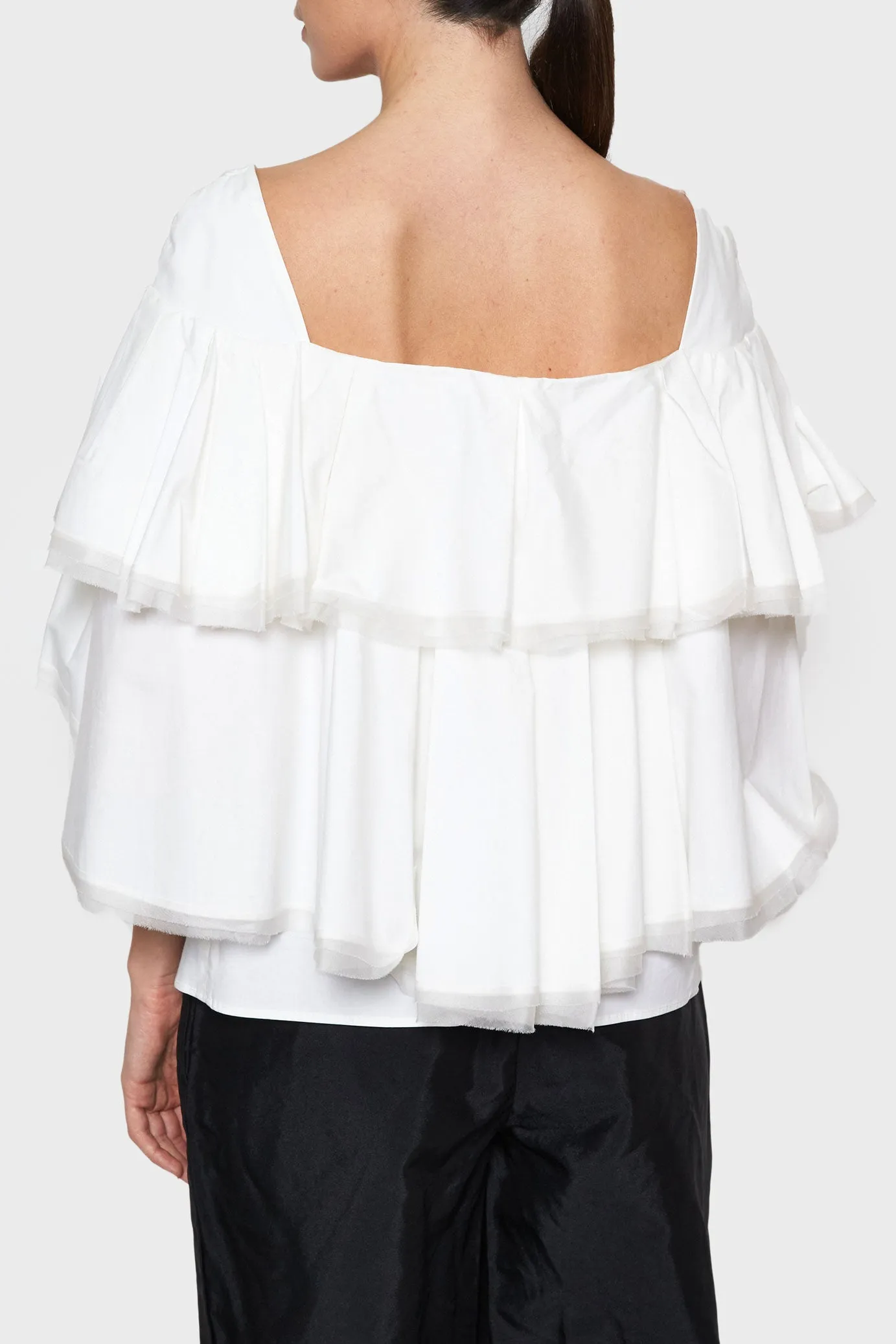 Ruffle Sleeve Blouse