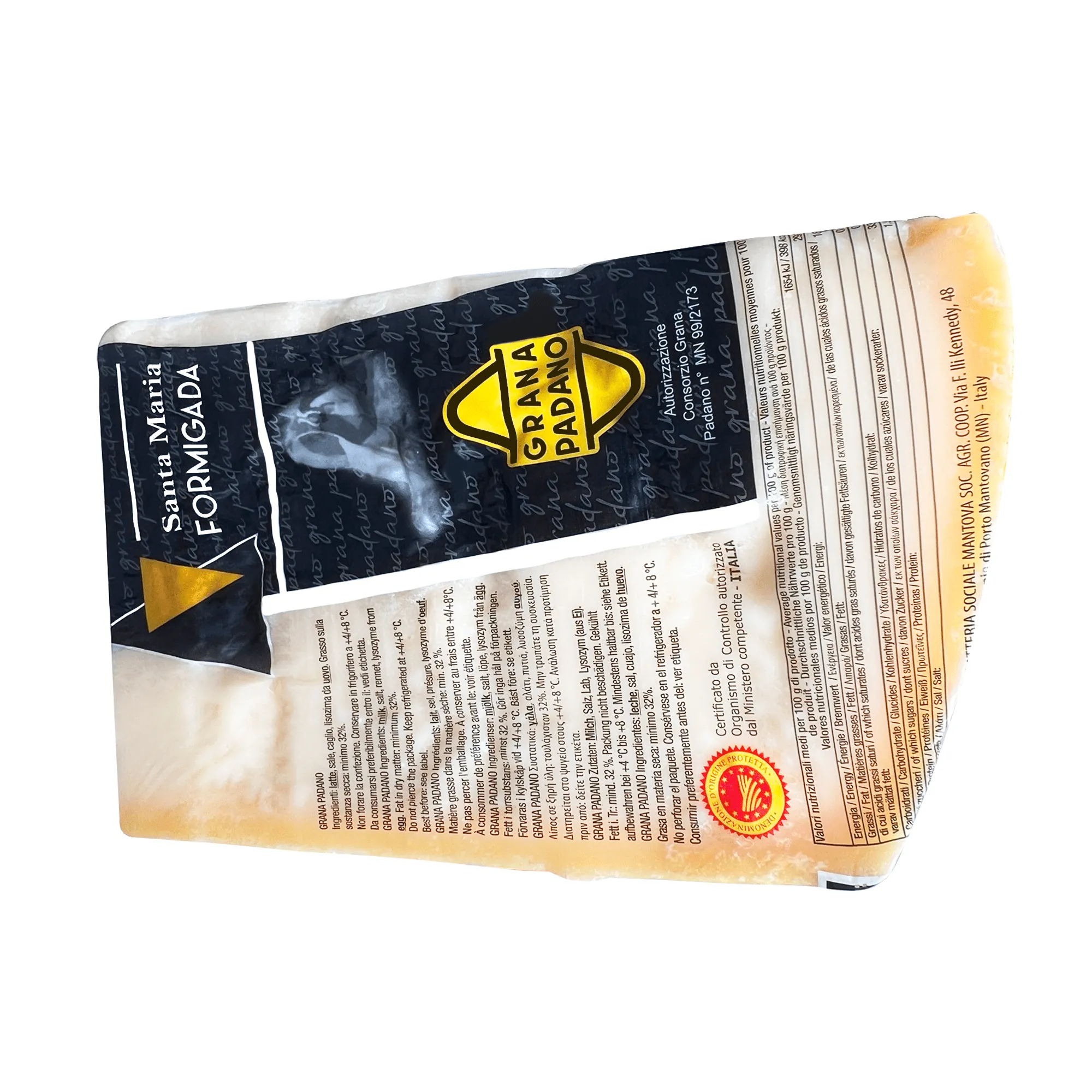 Santa Maria Grana Padano Wedges, 2.2 Lbs