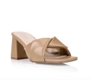 Stella Block Heel Mules - Camel