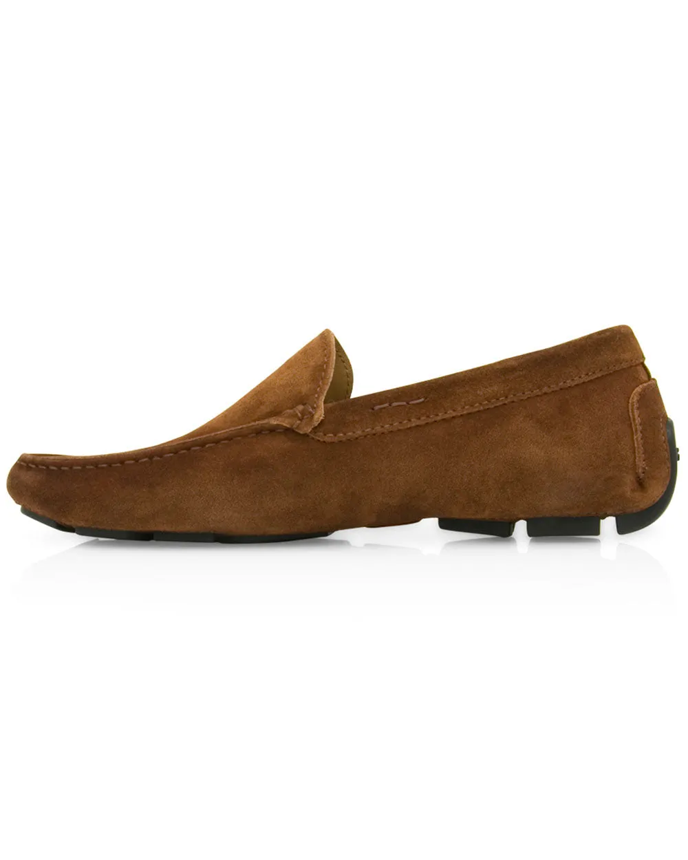 Suede Driver in Cognac