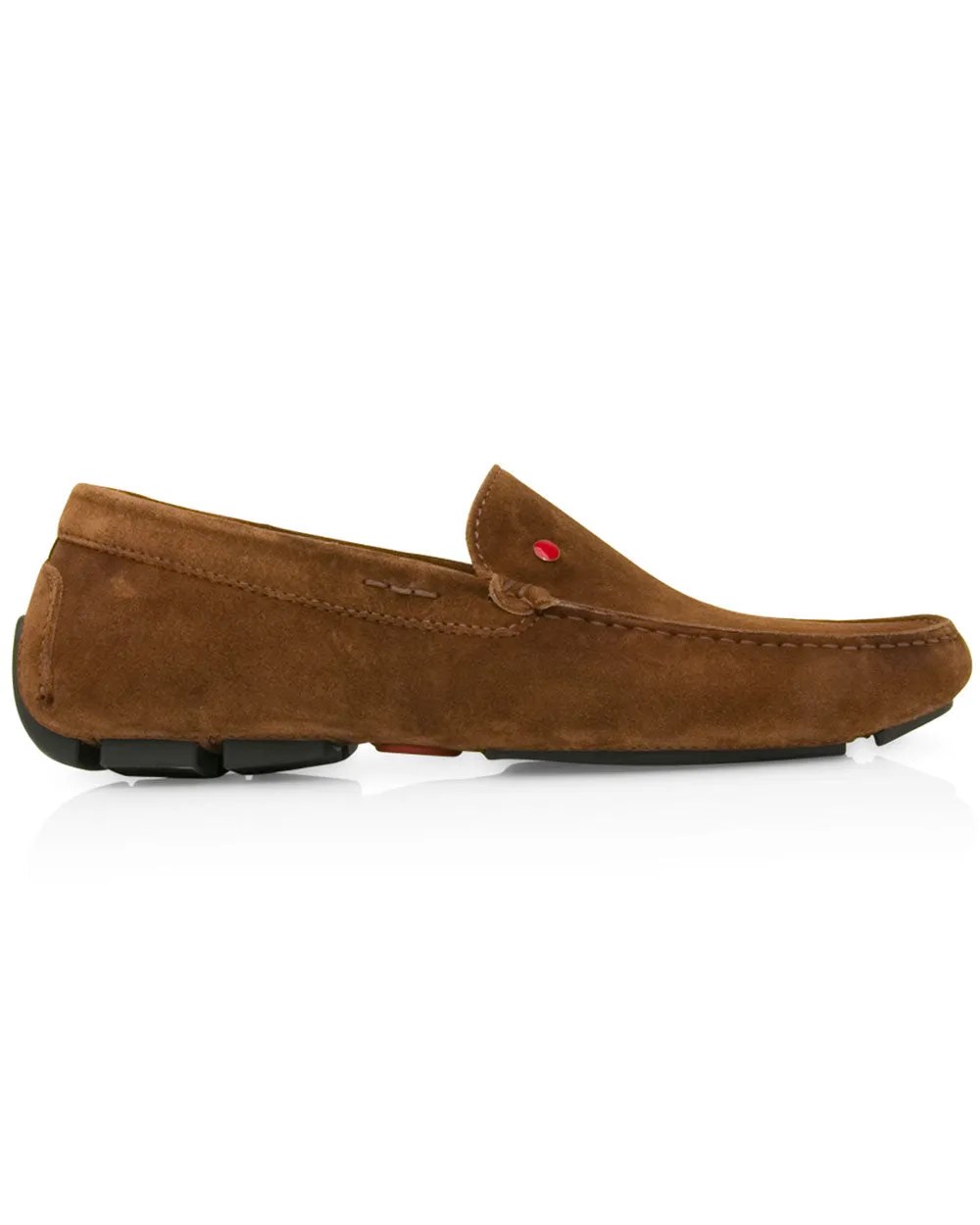 Suede Driver in Cognac