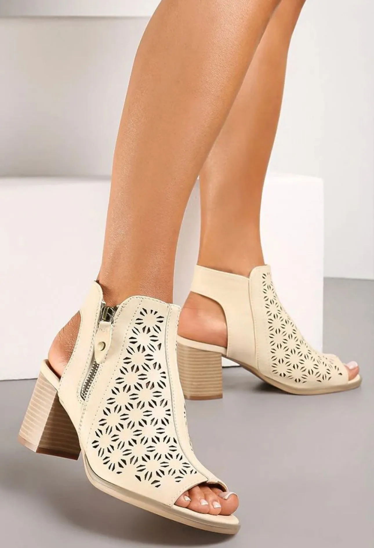 Suri Open Toe Cut Out Shoe