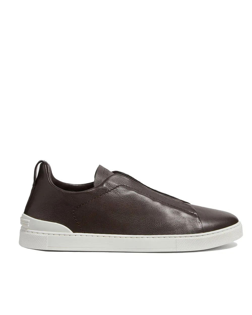 Triple Stitch Secondskin Sneakers in Chocolate